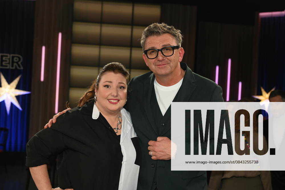 Comedienne Meltem Kaptan and actor Hans Sigl as guests on the WDR talk show Kölner Treff