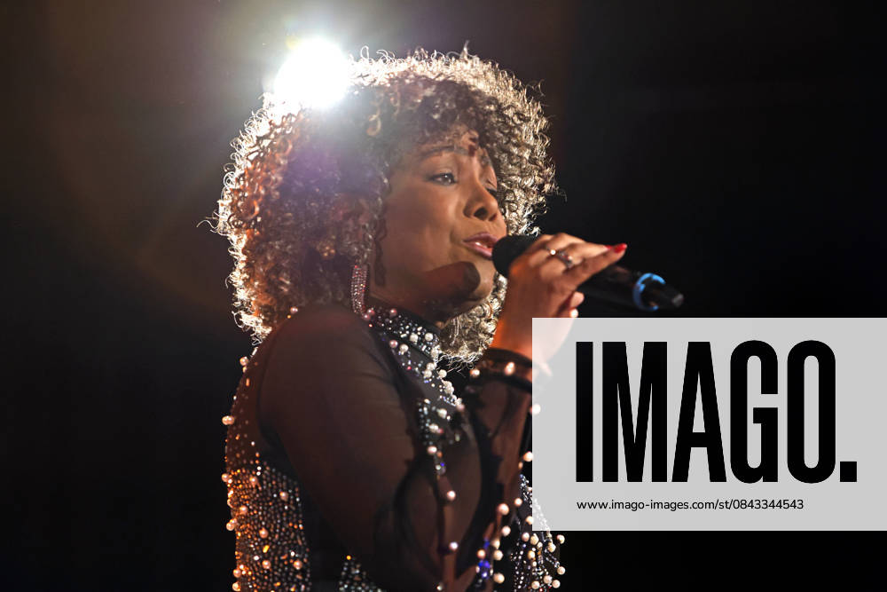 Shirley Brug on stage A pre-Christmas music show was presented by the talented singer Shirley Brug with roots from Curacao and an impressive performance Essen North Rhine-Westphalia Germany