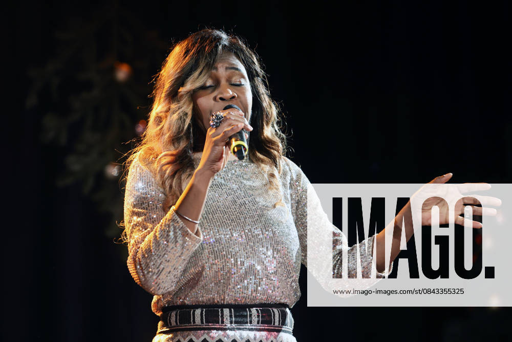Sonja La Voice on stage A pre-Christmas music show was presented by the talented singer Sonja La Voice, who was born on the Caribbean island of Montserrat, with her powerful soul voice and an impressive performance Essen North Rhine-Westphalia Germany