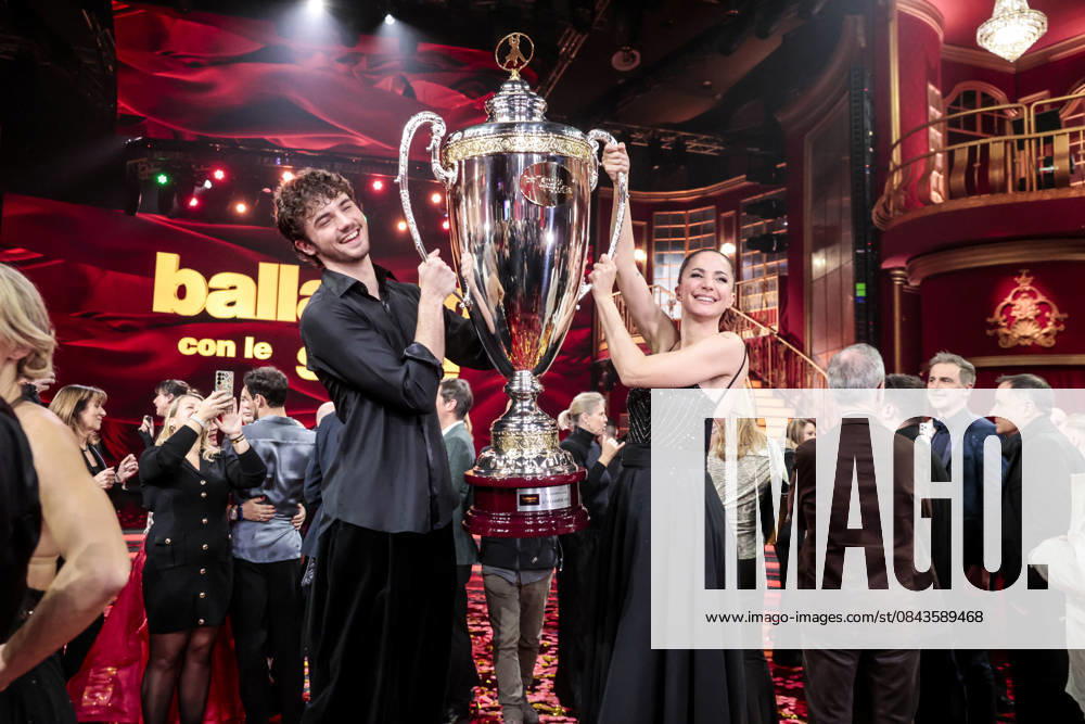 Dancing with the Stars television show, the finale. Pictured is Andrea Delogu and Nikita Perotti, the winners. Rome, Italy 20 December 2025 Rome Italy - ZUMAa289 20251221_zia_a289_009