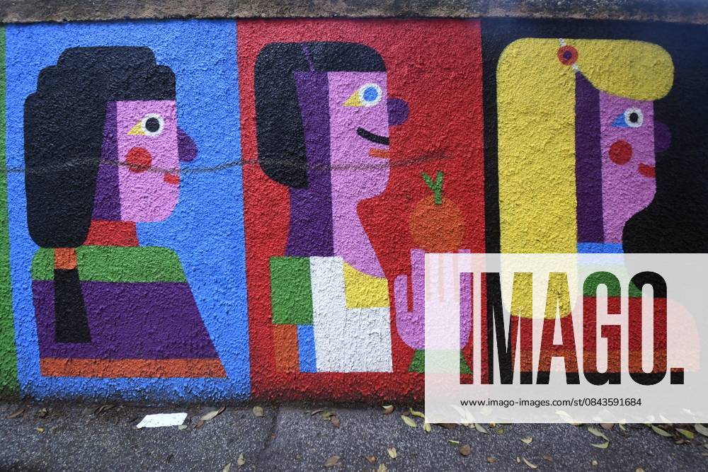 The new mural by Geometric Bang (Mattia Botta) on Via del Porto Fluviale in Ostiense. Rome, Italy 22 December 2025 Rome Italy - ZUMAa289 20251221_zia_a289_075