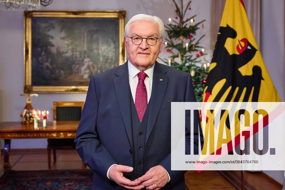 Bellevue Palace Christmas address by Federal President Frank Walter Steinmeier at the recording ATTENTION PUBLICATION DEADLINE 24 12 2025, 0 00 hrs, free for Wednesday editions of daily newspapers