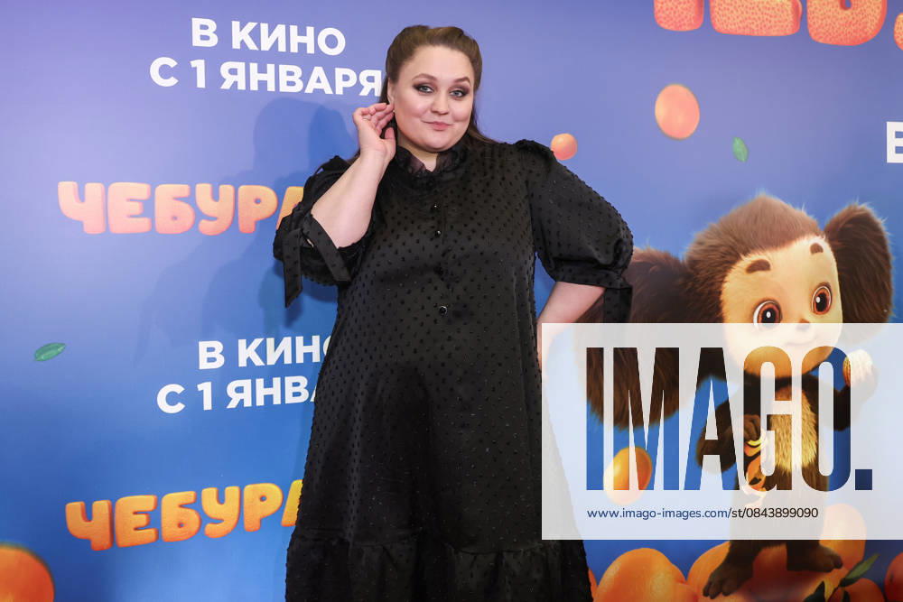 RUSSIA, MOSCOW - DECEMBER 24, 2025: Actress Sofya Zayka poses on the red carpet during the premiere of the family comedy Cheburashka 2 by Dmitry Dyachenko at the KARO 11 Oktyabr cinema on Novy Arbat Street (New Arbat Avenue). Valery Sharifulin TASS 86692739