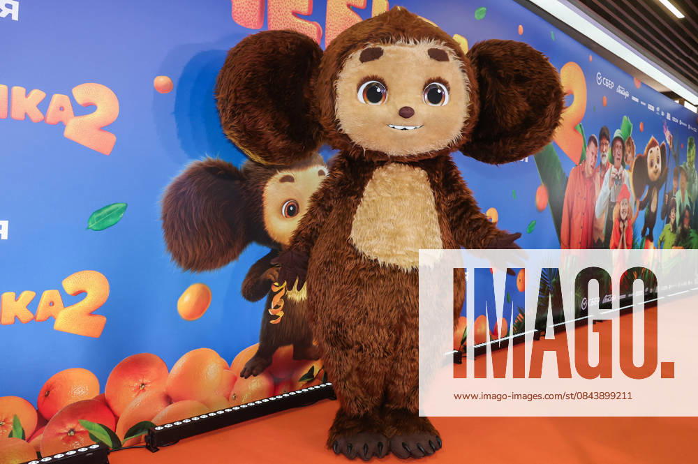 RUSSIA, MOSCOW - DECEMBER 24, 2025: An artist cosplays the title character on the red carpet during the premiere of the family comedy Cheburashka 2 by Dmitry Dyachenko at the KARO 11 Oktyabr cinema on Novy Arbat Street (New Arbat Avenue). Valery Sharifulin TASS 86691921