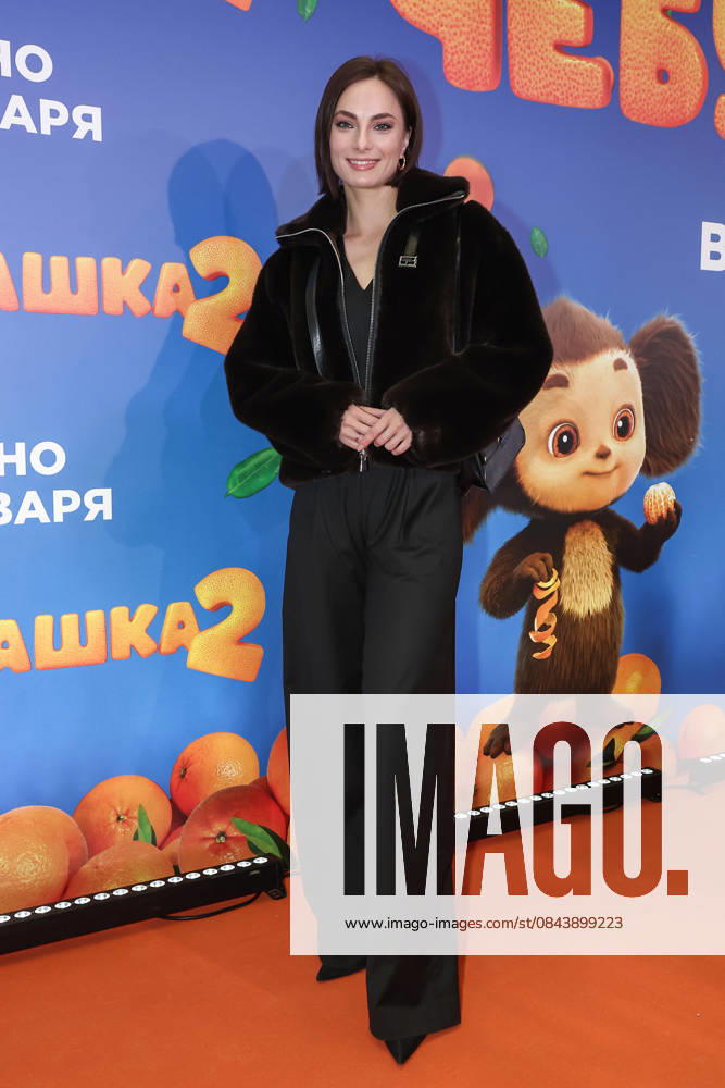 RUSSIA, MOSCOW - DECEMBER 24, 2025: Actress Maria Lisovaya poses on the red carpet during the premiere of the family comedy Cheburashka 2 by Dmitry Dyachenko at the KARO 11 Oktyabr cinema on Novy Arbat Street (New Arbat Avenue). Valery Sharifulin TASS 86692667