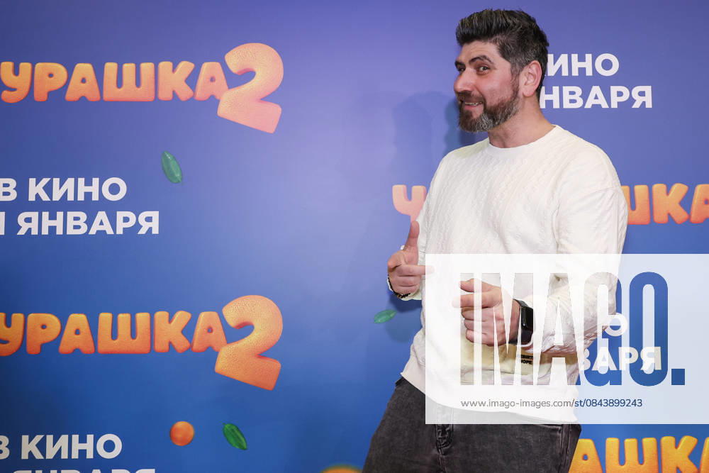 RUSSIA, MOSCOW - DECEMBER 24, 2025: Actor Karen Arutyunov poses on the red carpet during the premiere of the family comedy Cheburashka 2 by Dmitry Dyachenko at the KARO 11 Oktyabr cinema on Novy Arbat Street (New Arbat Avenue). Valery Sharifulin TASS 86692830