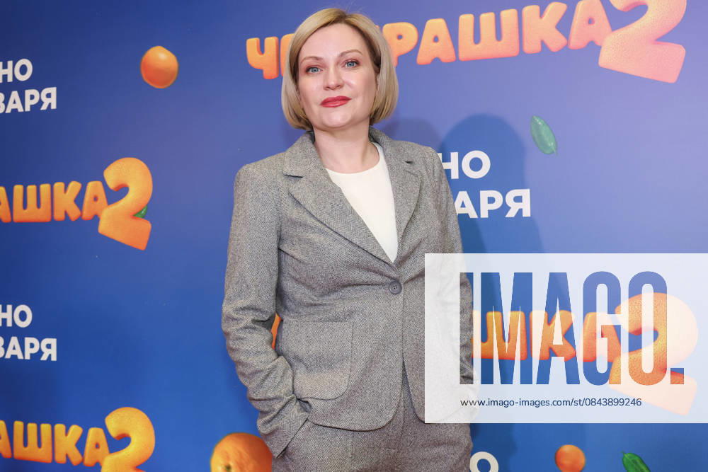 RUSSIA, MOSCOW - DECEMBER 24, 2025: Olga Lyubimova, Culture Minister of Russia, poses on the red carpet during the premiere of the family comedy Cheburashka 2 by Dmitry Dyachenko at the KARO 11 Oktyabr cinema on Novy Arbat Street (New Arbat Avenue). Valery Sharifulin TASS 86692834
