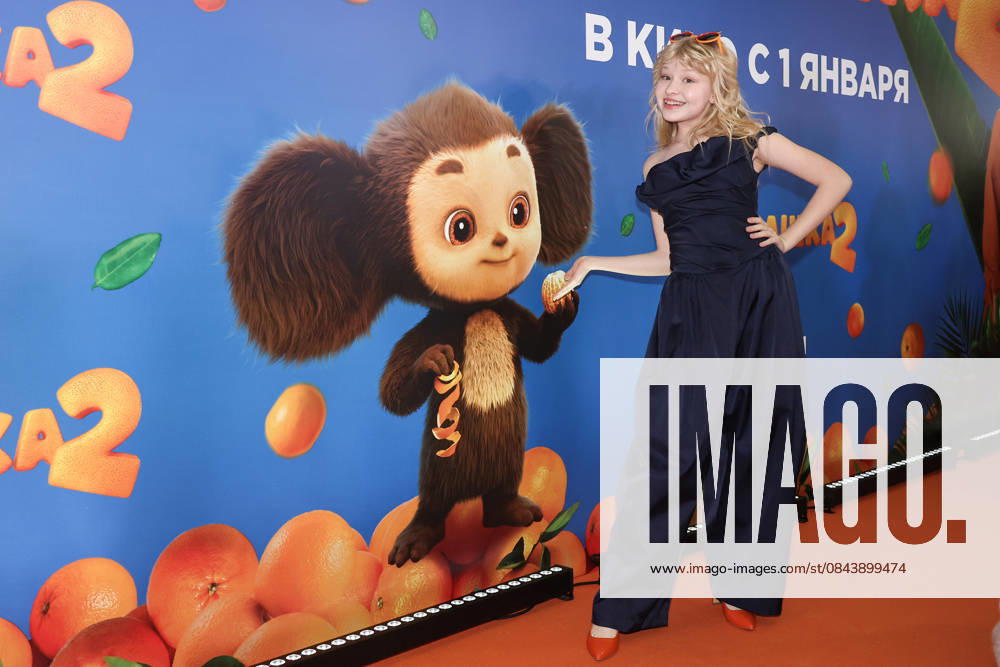 RUSSIA, MOSCOW - DECEMBER 24, 2025: Actress Yeva Smirnova poses on the red carpet during the premiere of the family comedy Cheburashka 2 by Dmitry Dyachenko at the KARO 11 Oktyabr cinema on Novy Arbat Street (New Arbat Avenue). Valery Sharifulin TASS 86692610