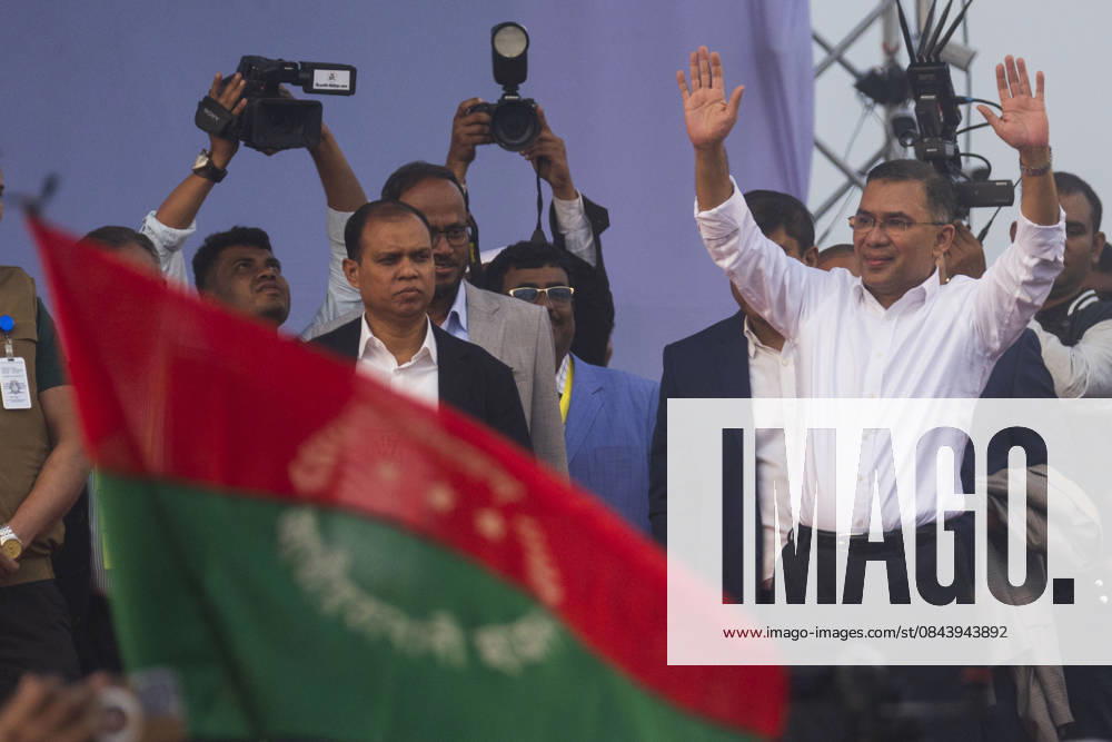 Tarique Rahman returns to Bangladesh after 17 years, draws massive crowd DHAKA, BANGLADESH - DECEMBER 25: Tarique Rahman, son of former Prime Minister Khaleda Zia and a senior leader of the Bangladesh Nationalist Party (BNP), waves to supporters upon his arrival in Dhaka, Bangladesh on December 25, 2025. Rahman, widely seen as the party’s political heir and an aspiring prime minister, returned to Bangladesh after 17 years in self-imposed exile. Abdul Goni Anadolu Dhaka Bangladesh. Editorial use only. Please get in touch for any other usage.