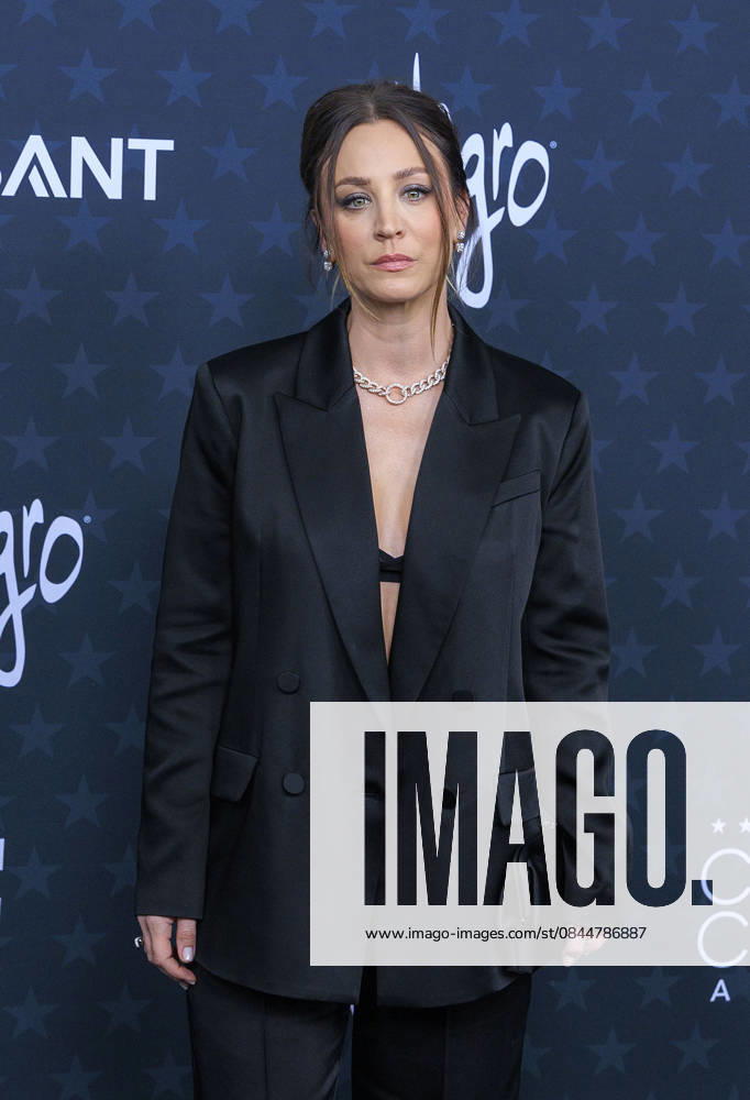 Kaley Cuoco on the red carpet of the 31st Critics Choice Awards on Sunday January 4, 2026 at the Barker Hanger in Santa Monica, California. JAVIER ROJAS PI Santa Monica USA - ZUMAp124 20260104_zaa_p124_072