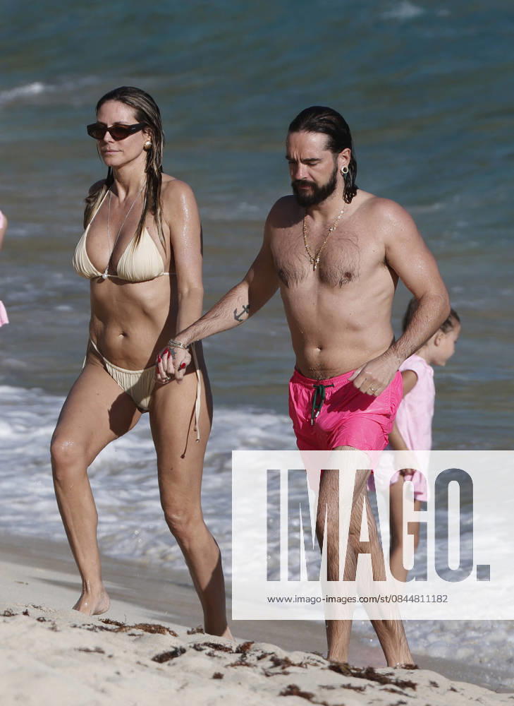 Heidi Klum And Tom Kaulitz Beachside - St Barths Heidi Klum and Tom Kaulitz seen enjoying the sun in Saint Barthelemy, France on January 4, 2026. Photo by ABACAPRESS.COM Saint Barthelemy France
