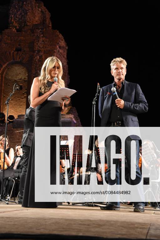 Taormina: Cinematic Nations Award Night. Photo: Clayton Norcross with Tiziana Rocca