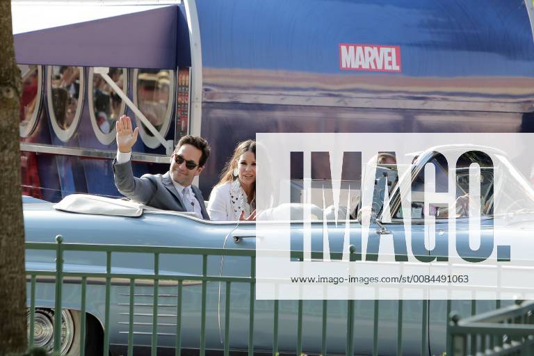 Avant-premiere europeenne de Ant-Man Guepe au Studio Theater de Disneyland Paris.Paul Rudd et EvangelineLilly. 228502 2018-07-14 Marne la Vallee France