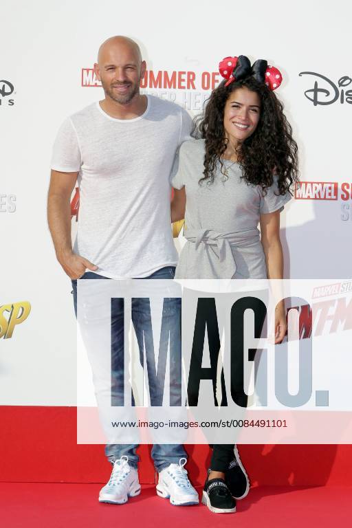 Avant-premiere europeenne de Ant-Man Guepe au Studio Theater de Disneyland Paris.Sabrina Ouazani et Franck Gastambide. 228502 2018-07-14 Marne la Vallee France