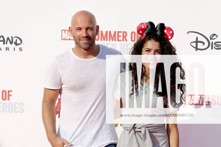 Avant-premiere europeenne de Ant-Man Guepe au Studio Theater de Disneyland Paris.Sabrina Ouazani et Franck Gastambide. 228502 2018-07-14 Marne la Vallee France