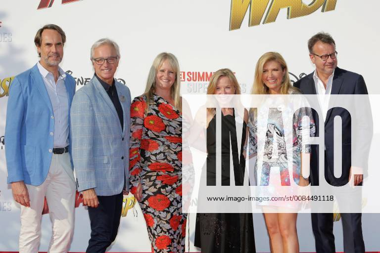 Avant-premiere europeenne de Ant-Man Guepe au Studio Theater de Disneyland Paris.Catherine Powell , Presidente Euro Disney SAS au centre. 228502 2018-07-14 Marne la Vallee France