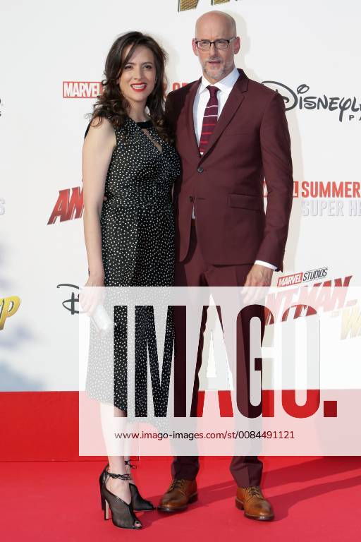 Avant-premiere europeenne de Ant-Man Guepe au Studio Theater de Disneyland Paris.Peyton Redd avec sa femme. 228502 2018-07-14 Marne la Vallee France