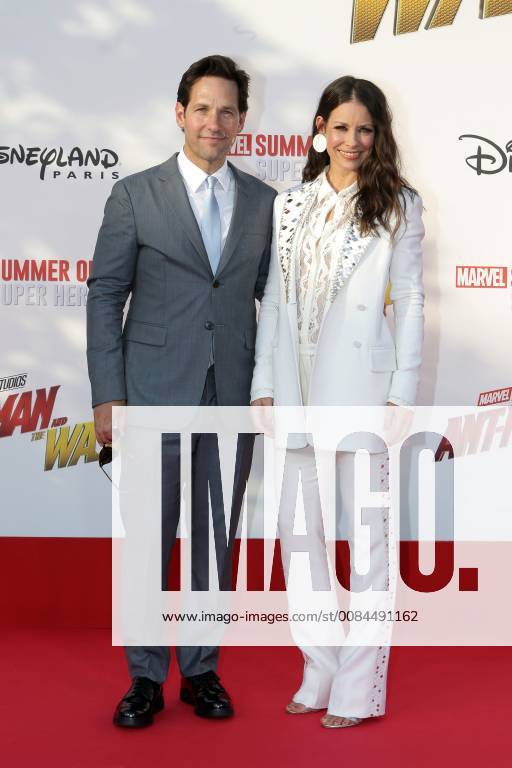 Avant-premiere europeenne de Ant-Man Guepe au Studio Theater de Disneyland Paris.Paul Rudd et EvangelineLilly. 228502 2018-07-14 Marne la Vallee France