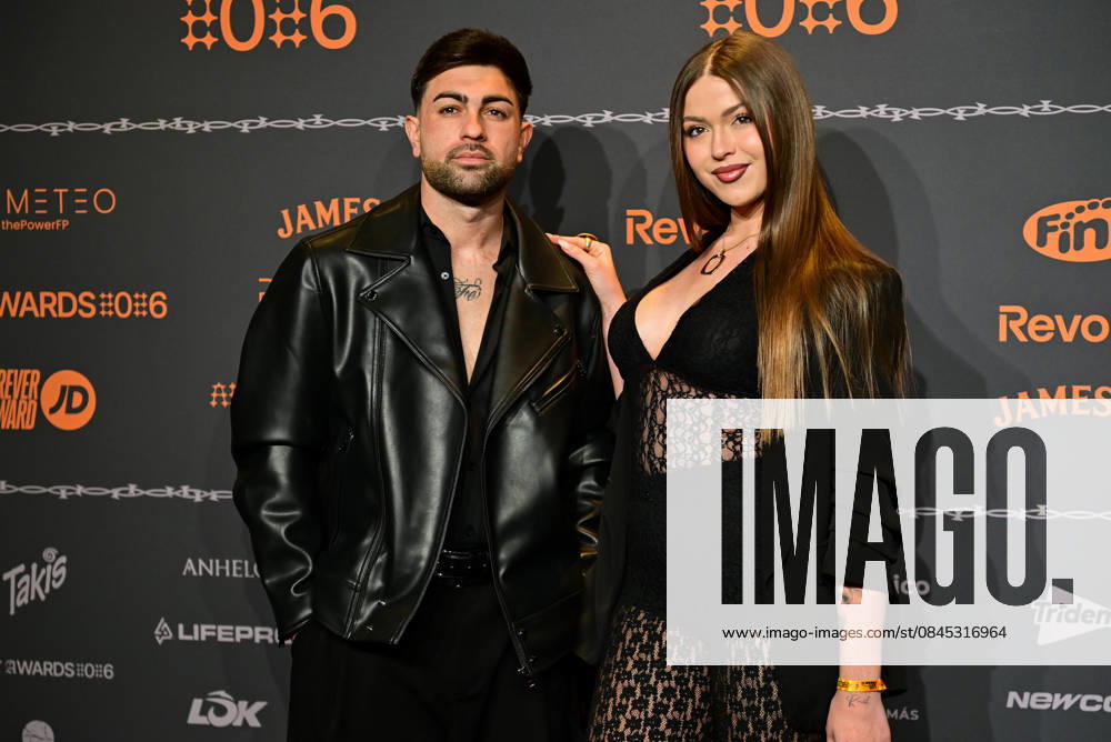 Content creators and guests pose on the black carpet during the third edition of the Army Awards, held on Saturday, January 10, at the Madrid Arena in Madrid. Known as the â€oeinternet anti-awards,†the ceremony honors the most viral moments, trends, and personalities from social media over the past year in a script-free gala hosted by Ceciarmy and Santiago Segura. In the image, oÂlvaro oÂlvarez and Andrea Bueno Madrid SPAIN - ZUMAz108 20260110_znp_z108_190