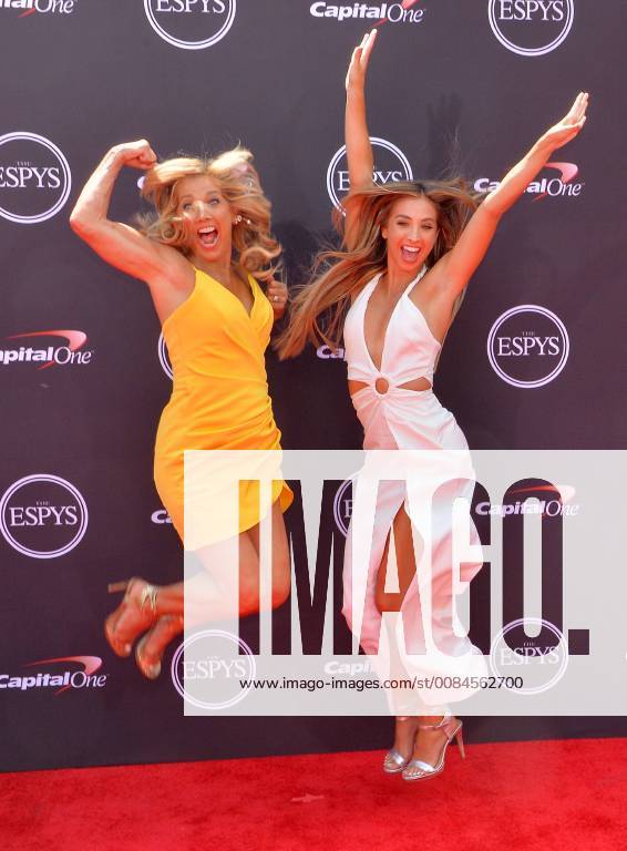 Fitness personality Denise Austin (L) and daughter Katie Austin attend the 26th annual ESPY Awards at the Microsoft Theater in Los Angeles on July 18, 2018. LAP2018071843 JIMxRUYMEN