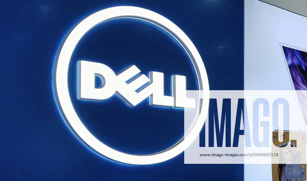 DELL SHANGHAI, CHINA - JANUARY 16, 2026 - A DELL logo in a Dell store in Shanghai, China on January 16, 2026. Shanghai Shanghai China