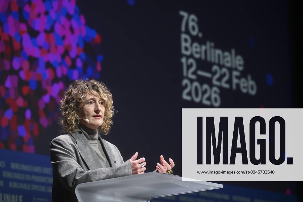 Promotional event ahead of 76th Berlin International Film Festival BERLIN, GERMANY - JANUARY 20: Berlinale Director Tricia Tuttle makes a speech during the promotional meeting for the 76th International Berlin Film Festival (Berlinale) in Berlin, Germany on January 20, 2026. Halil Sagirkaya Anadolu Berlin Germany. Editorial use only. Please get in touch for any other usage.