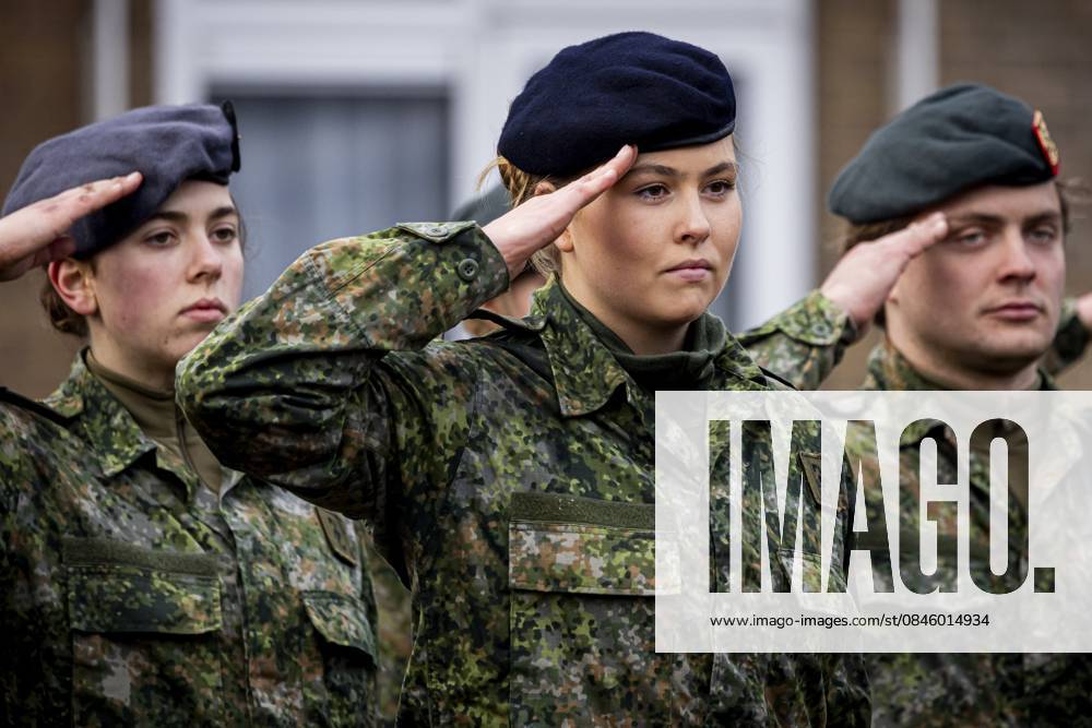 Ermelo, The Netherlands, 2026-01-23 12:18:16 ERMELO, January 23, 2026, Defensity College. Princess Amalia has completed General Military Training (AMO) and has been promoted to corporal. The AMO is part of the program she is following at Defensity College. Now that she has completed the AMO, the Princess of Orange will wear a military uniform when working for the Ministry of Defence. She will continue her training and is currently working as a student employee at the Defence Staff. PHOTO: NLBeeld POOL Patrick van Katwijk Credit: NL Beeld Patrick van Emst