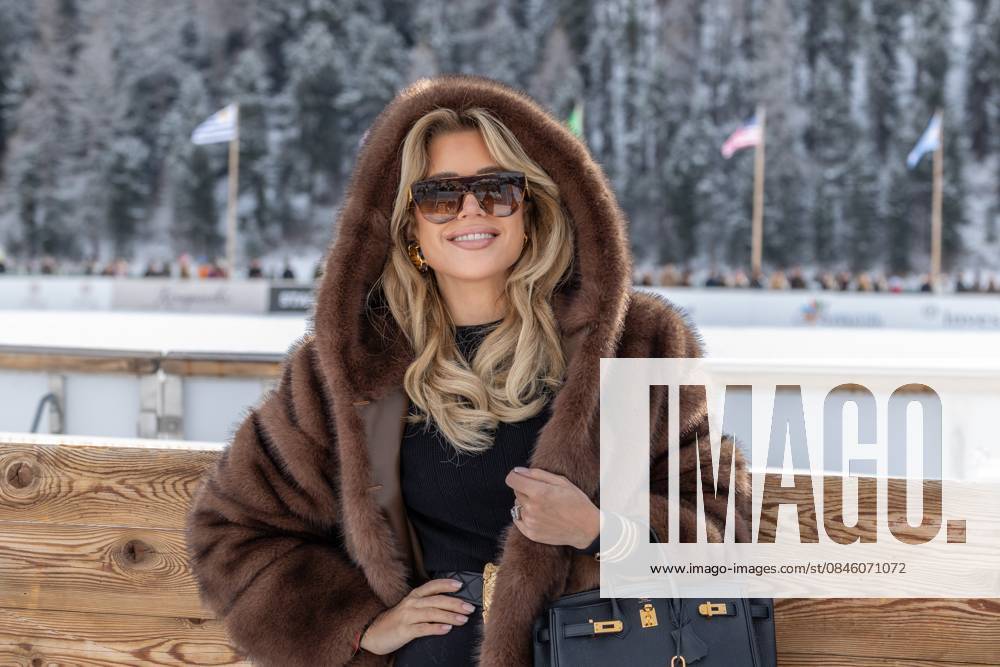 St Moritz, The Netherlands, 2026-01-24 12:32:18 January 24, 2026, St. Moritz, CH. Snow Polo World Cup St. Moritz 2026 day 2. Photo: NL Beeld David Heukers. Pictured: Sylvie Meis Credit: NL Beeld Heukers Media