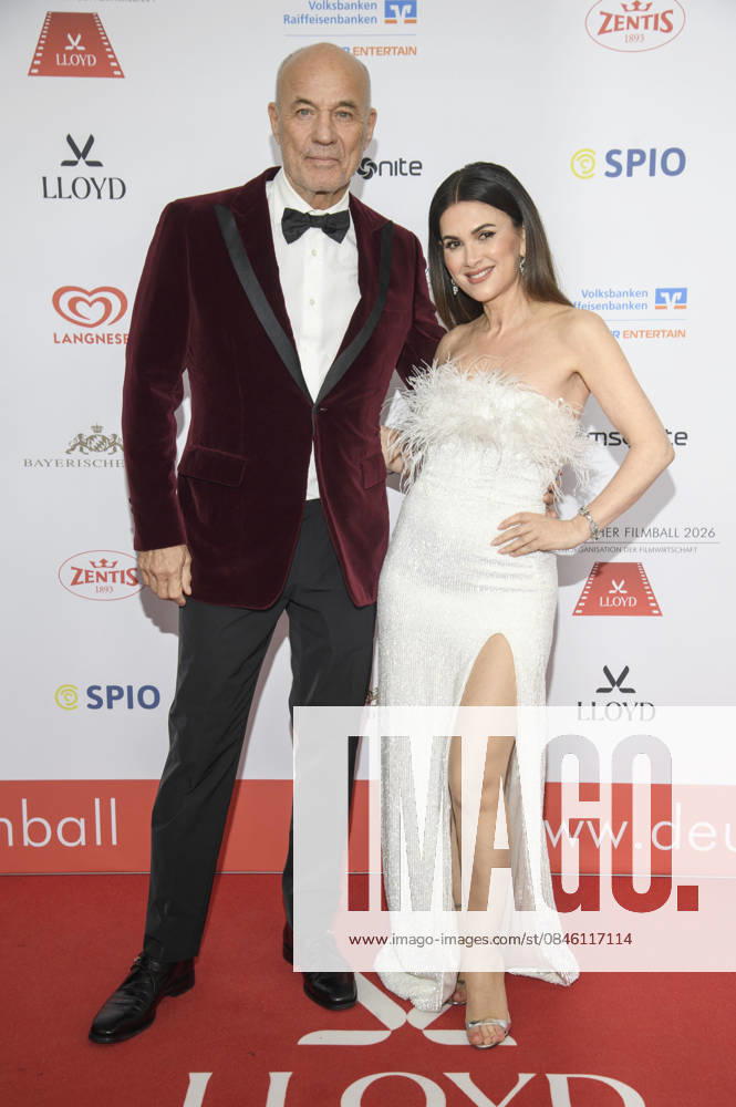 Heiner Lauterbach with wife Viktoria Lauterbach at the 50 German Film Ball 2026 at the Hotel Bayerischer Hof Munich, 24 01 2026 Foto:xF.xFuturexImagex filmball_6352
