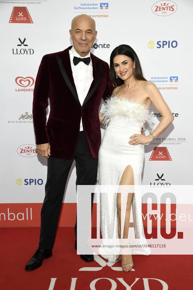 Heiner Lauterbach with wife Viktoria Lauterbach at the 50 German Film Ball 2026 at the Hotel Bayerischer Hof Munich, 24 01 2026 Foto:xF.xFuturexImagex filmball_6353