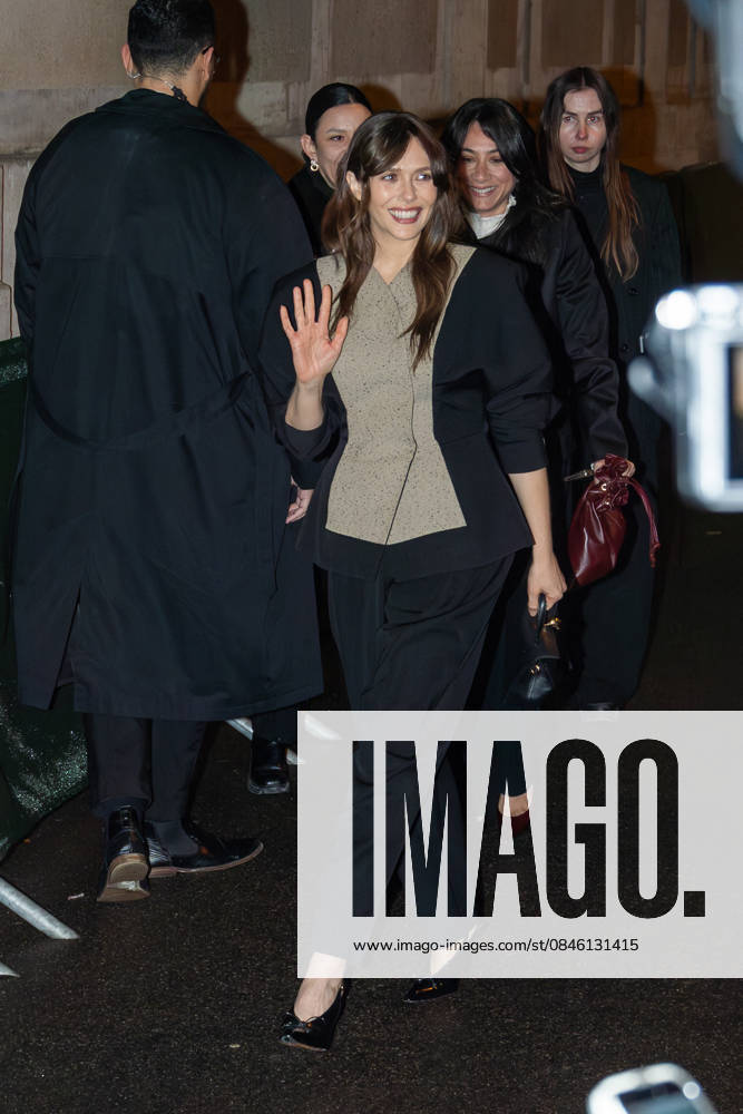 Jacquemus Menswear Arrivals NB Elizabeth Olsen arrived at the Jacquemus Menswear Fall Winter 2026-2027 show as part of Paris Fashion Week on January 25, 2026 in Paris, France. Photo by Nasser Berzane ABACAPRESS.COM Paris France
