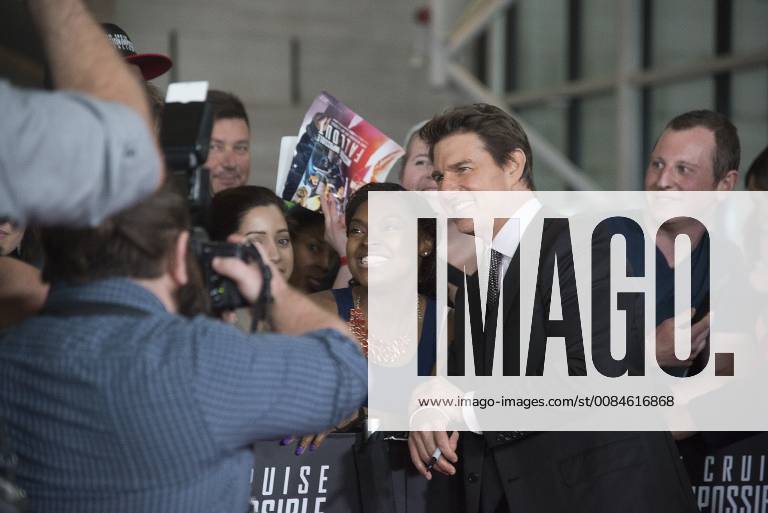 Washington DC, July 22 2018, USA: The new Tom Cruise movie, Mission Impossible: Fallout, has its premiere at the Smithsonian Air and Space Museum in Washington DC. Some of the stars attending includes Tom Cruise who posed for pictures with some of his fans. Patsy Lynch MediaPunch