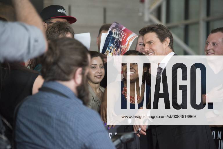 Washington DC, July 22 2018, USA: The new Tom Cruise movie, Mission Impossible: Fallout, has its premiere at the Smithsonian Air and Space Museum in Washington DC. Some of the stars attending include Tom Cruise, who posed for pictures with his fans. Patsy Lynch MediaPunch