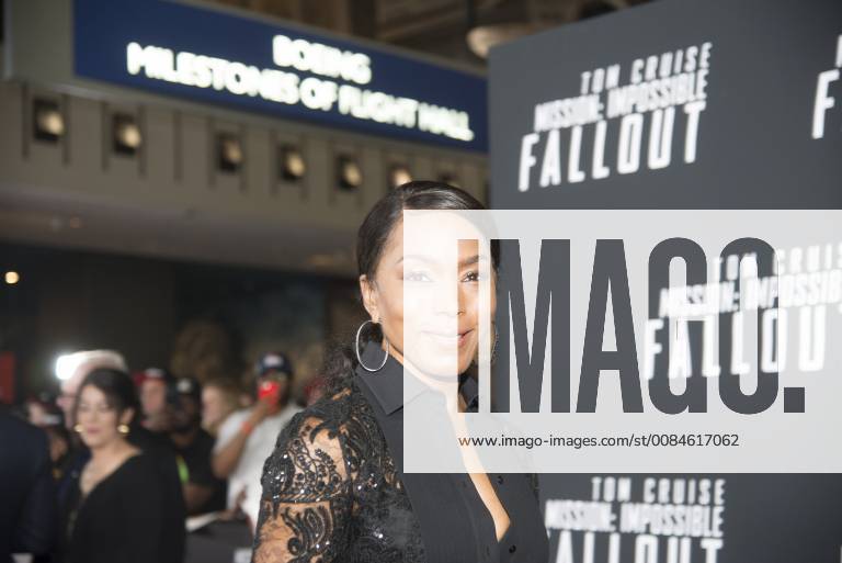 Washington DC, July 22 2018, USA: The new Tom Cruise movie, Mission Impossible: Fallout, has its premiere at the Smithsonian Air and Space Museum in Washington DC. Some of the stars attending include Angela Bassett. Patsy Lynch MediaPunch