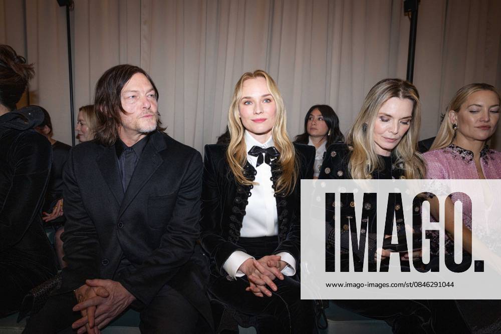 PFW - Giorgio Armani Prive Front Row Norman Reedus, Diane Kruger and Michelle Pfeiffer attending the Giorgio Armani Prive Haute Couture Week Spring Summer 2026 show as part of Paris Fashion Week on January 27, 2026 in Paris, France. Photo by Alexis Jumeau ABACAPRESS.COM Paris France