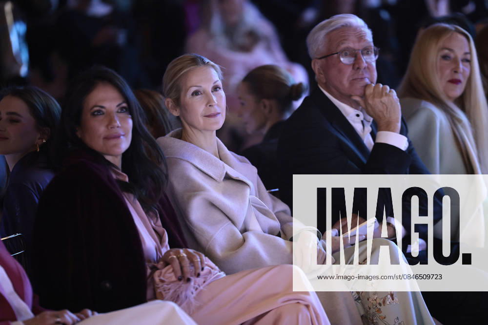 Bettina Zimmermann, Kelly Rutherford, Helmut Schlotterer and Jerry Hall at the Marc Cain ECHO of now fashion show on 30 01 2026 at the Funkhaus in Berlin Marc Cain Fashion Show in Berlin