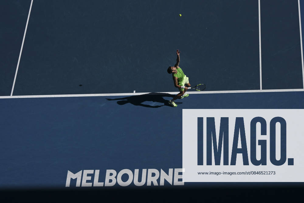 Australian Open 2026 MELBOURNE, AUSTRALIA - JANUARY 30: Carlos Alcaraz (ESP) in action against Alexander Zverev (GER) (NOT SEEN) during the Semifinals match at the Australian Open grand slam tennis tournament at Melbourne Park in Melbourne, Australia on January 30, 2026 Mark Avellino Anadolu Melbourne Australia. Editorial use only. Please get in touch for any other usage.