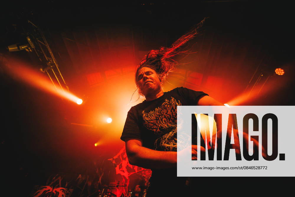 Cryptopsy live in Copenhagen, Denmark Copenhagen, Denmark. 30th, January 2026. The Canadian death and thrash metal band Cryptopsy performs a live concert at Pumpehuset in Copenhagen. Here vocalist Matt McGachy is seen live on stage. Denmark, Copenhagen