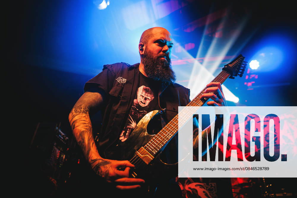 Cryptopsy live in Copenhagen, Denmark Copenhagen, Denmark. 30th, January 2026. The Canadian death and thrash metal band Cryptopsy performs a live concert at Pumpehuset in Copenhagen. Here guitarist Christian Donaldson is seen live on stage. Denmark, Copenhagen