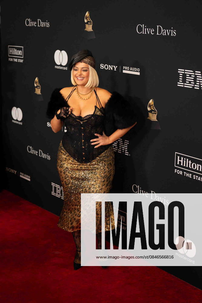 Bebe Rexha arrives on the red carpet of the Pre-Grammy Gala at the The Beverly Hilton hotel in Beverly Hills California on Jan. 31, 2026. Beverly Hills United States - ZUMAt169 20260131_zep_t169_057