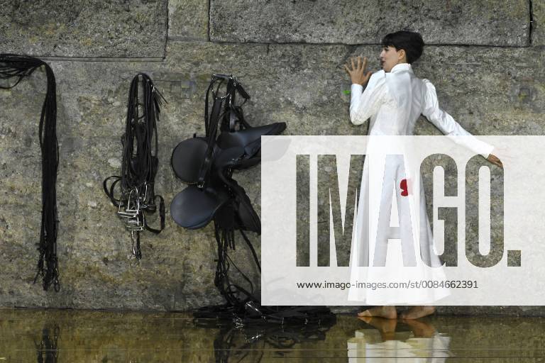Performance of the opera Salome at the Felsenreitschule in Salzburg as part of the Salzburg Summer Festival 2018 The actress Asmik Grigorian is seen as Salome 2018 Performance of the Salome opera in the Felsenreitschule in Salzburg as part of the Salzburger Sommerfestspiele 2018
