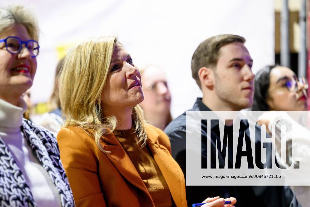 Tilburg, The Netherlands, 2026-02-03 14:00:00 TILBURG, February 14, 2026, Mind Us. Queen Maxima, honorary chair of the MIND Us Foundation, visits the municipality of Tilburg as part of the MIND Us Leading Locals network. Tilburg is one of eleven leading municipalities participating in the network. PHOTO: NLBeeld Patrick van Emst Credit: NL Beeld Patrick van Emst