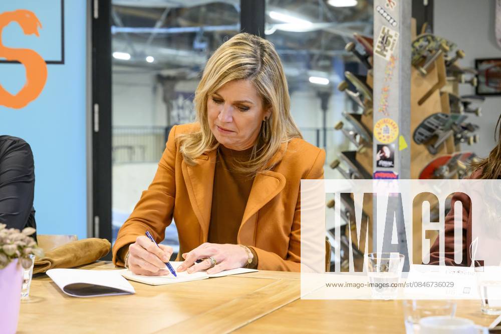 Tilburg, The Netherlands, 2026-02-03 14:57:46 TILBURG, February 14, 2026, Mind Us. Queen Maxima, honorary chair of the MIND Us Foundation, visits the municipality of Tilburg as part of the MIND Us Leading Locals network. Tilburg is one of eleven leading municipalities participating in the network. PHOTO: NLBeeld Patrick van Emst Credit: NL Beeld Patrick van Emst