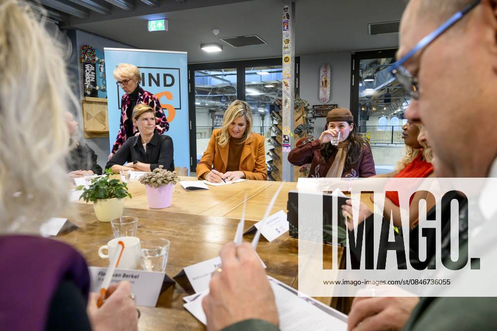 Tilburg, The Netherlands, 2026-02-03 14:57:15 TILBURG, February 14, 2026, Mind Us. Queen Maxima, honorary chair of the MIND Us Foundation, and Pien Zaaijer are visiting the municipality of Tilburg as part of the MIND Us Leading Locals network. Tilburg is one of eleven leading municipalities participating in the network. PHOTO: NLBeeld Patrick van Emst Credit: NL Beeld Patrick van Emst
