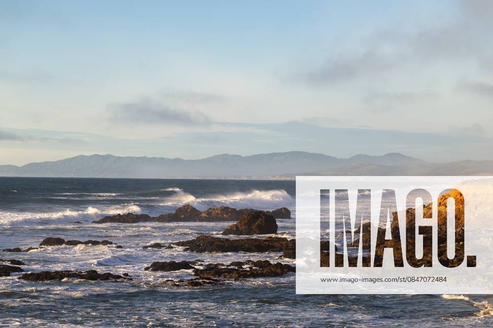 Sunset at the Pacific Ocean, Coast at Highway number 1 south, San Francisco, USA, Travel, 07 02 2026 Highway 1 south California United States