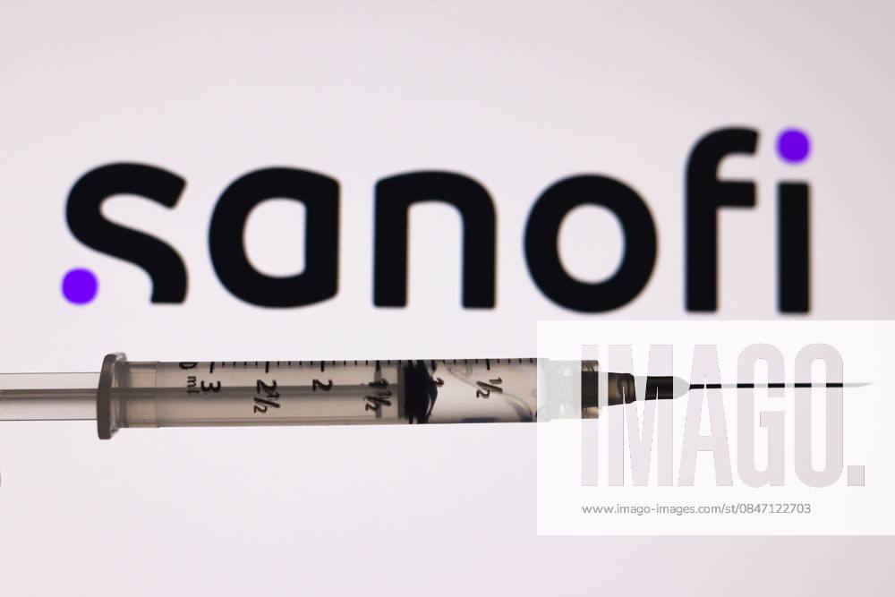 Das Sanofi-Logo erscheint auf dem Bildschirm mit einer medizinischen Spritze in dieser Fotoillustration in Ontario, Kanada, am 3. Februar 2026. The Sanofi logo appears on the screen with a medical syringe in this photo illustration in Ontario, Canada, on February 3, 2026 (License=RM)