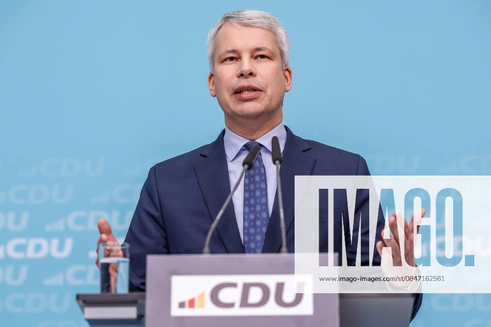 Press conference with the Secretary General of the CDU Germany, Dr Carsten Linnemann MdB and the First Parliamentary Secretary of the CDU CSU parliamentary group, Steffen Bilger MdB on 09 02 2026