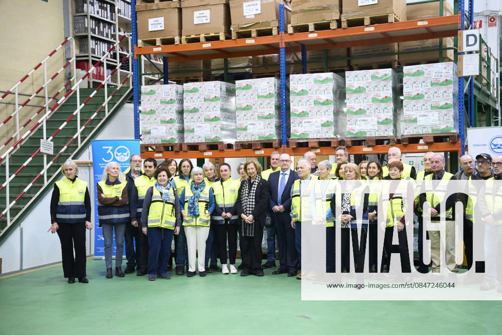 Queen Sofia of Spain visits Bizkaia Food Bankining on February 10, 2026 in Basauri, Spain Basauri Spain - ZUMAg15_ 20260210_zaf_g15_072