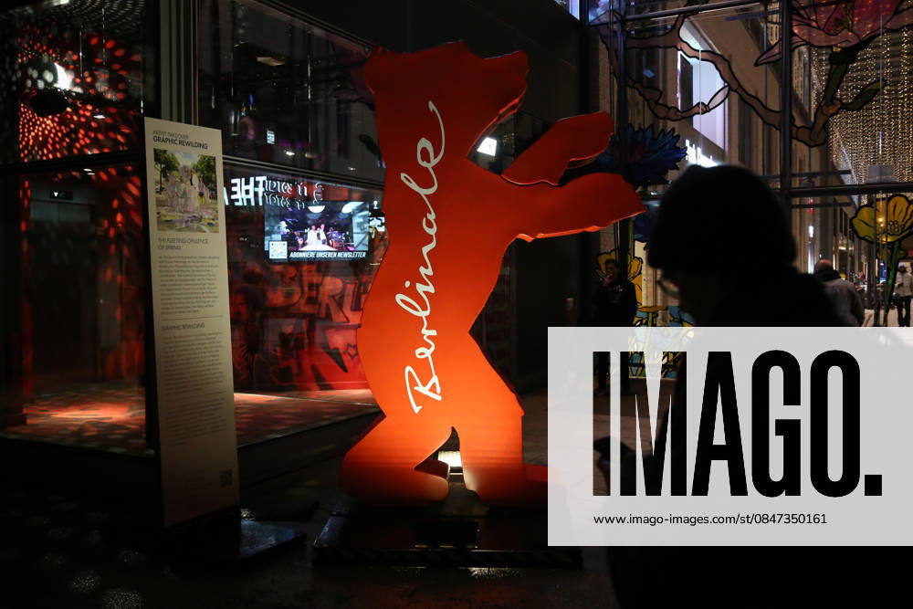 A pedestrian walks past a large Berlinale symbol in front of the Berlinale Palast ahead of the 76th Berlin International Film Festival (Berlinale) in Berlin. The festival runs from Feb. 12 to 22, 2026. Berlin Germany - ZUMAf146 20260211_zip_f146_008