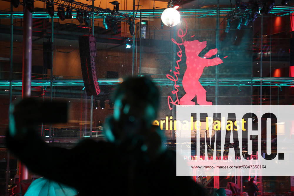 A man takes a selfie in front of the Berlinale Palast ahead of the 76th Berlin International Film Festival (Berlinale) in Berlin. The festival runs from Feb. 12 to 22, 2026. Berlin Germany - ZUMAf146 20260211_zip_f146_010